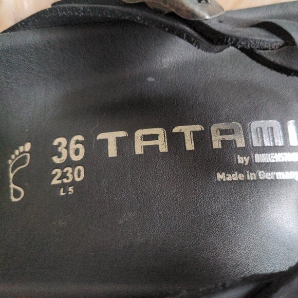 BIRKENSTOCK TATAMI ADRIA FLECHT BLACK LEATHER 36 NIB - Picture 7 of 7